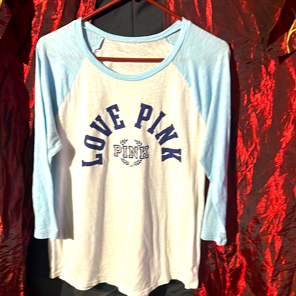 PINK Quarter Length Women's Top T-shirt Material